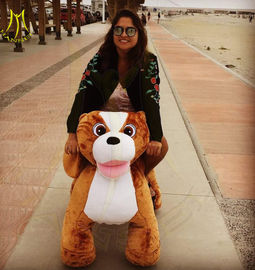 Hansel  wholesale battery plush electric ride on unicorn plush animal electric scooter for adults proveedor