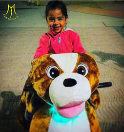 Hansel hot-selling amusement park playground kids plush riding animals dog proveedor