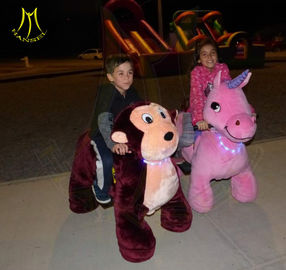 Hansel hot selling amusement kids ride on stuffed motorized animals proveedor