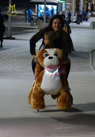 Hansel hot selling amusement kids ride on stuffed motorized animals proveedor