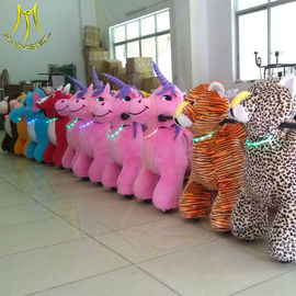 Hansel amusement park electric children plush battery operated zoo animal rides proveedor