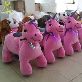 Hansel amusement park electric children plush battery operated zoo animal rides proveedor