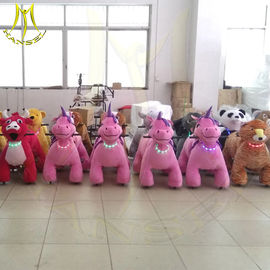 Hansel amusement park electric children plush battery operated zoo animal rides proveedor