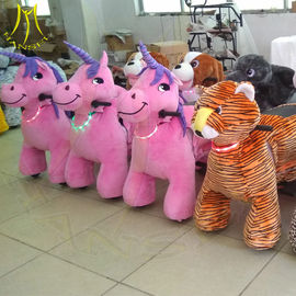 Hansel amusement park children play game coin operated plush animal rides proveedor