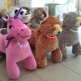 Hansel amusement games children plush battery operated electric ride on animals proveedor