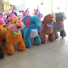 Hansel children funfair plush battery operated electric ride on stuffed animals proveedor