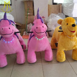 Hansel amusement park battery operated electric walking stuffed animal ride proveedor