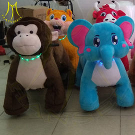 Hansel hot selling electric stuffed coin operated mountable animal rides proveedor