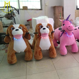 Hansel hot selling electric stuffed coin operated mountable animal rides proveedor