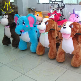 Hansel funny children coin operated electric plush animal rides for sale proveedor