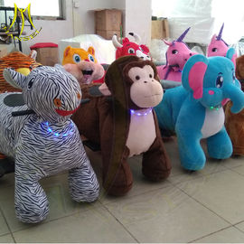 Hansel children games stuffed kids ride on electric plush animals for sale proveedor