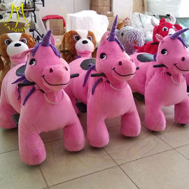 Hansel amusement walking plush animal horse electric plush animals proveedor
