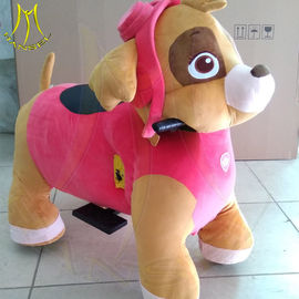Hansel plush toys stuffed animals on wheels plush animal electric rides proveedor