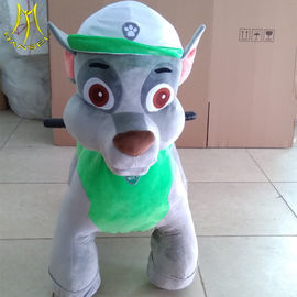 Hansel carnival plush toys 12v battery powered ride on dinosaur ride for shopping mall proveedor