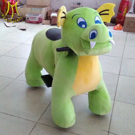 Hansel best selling coin operated toys plush motorized animals dinosaur  ride proveedor
