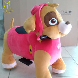 Hansel best selling coin operated toys plush motorized animals dinosaur  ride proveedor