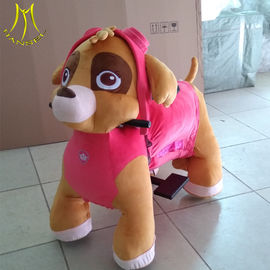 Hansel best selling coin operated toys plush motorized animals dinosaur  ride proveedor