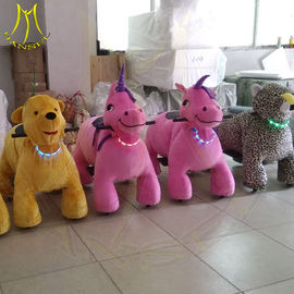 Hansel amusement park electric plush animal motorized horse toy for sale proveedor