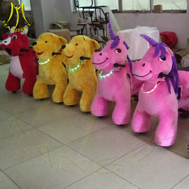 Hansel amusement park electric walking kids ride on plush animals proveedor