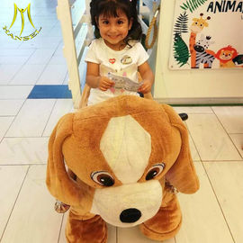 Hansel plush toys stuffed animals on wheels plush animal electric scooter proveedor