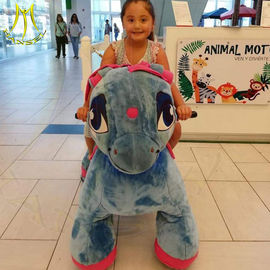 Hansel amusement park walking coin operated electric motorized animals for sale proveedor