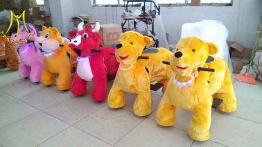 Hansel  safari kids horse battery plush electrical animal toy car for mall proveedor