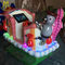 Hansel indoor amusement game zone children ride on fiberglass toy cars proveedor