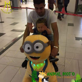 Hansel amusement park motorized coin operated plush animal plush electric ride proveedor