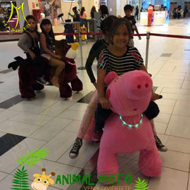 Hansel amusement park electric kiddy ride on walking animal for sale proveedor