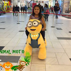Hansel shopping mall coin operated plush outdoor ride walking animals proveedor