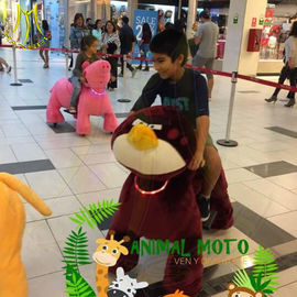 Hansel shopping mall coin operated plush outdoor ride walking animals proveedor