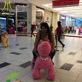 Hansel amusement park walking plush animal electric scooter for mall proveedor