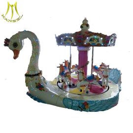 Hansel large electronic fiberglass swan carousel ride for kids proveedor
