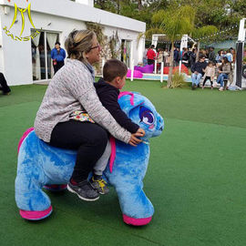 Hansel  hot selling battery operated plush unicorn electric scooter ride on toy unicorn proveedor