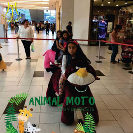 Hansel amusement park children plush motorized riding animals for kids proveedor
