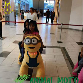 Hansel battery powered amusement walking plush kid riding horse toy proveedor