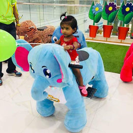 Hansel amusement park moving stuffed electric ride on animals for park proveedor