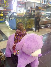 Hansel coin operated plush kids dinosaur park animales mountables in mall proveedor