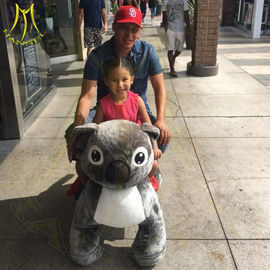 Hansel amusement  moving stuffed mountable riding animals for park proveedor