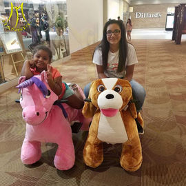 Hansel High quality electric walking electric plush animal toy rides for park proveedor