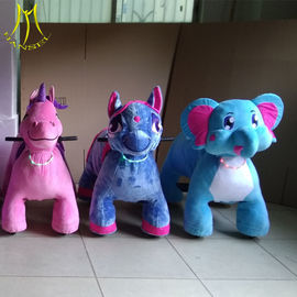 Hansel plush walking animal rideable stuffed horse kids rider for shopping mall proveedor