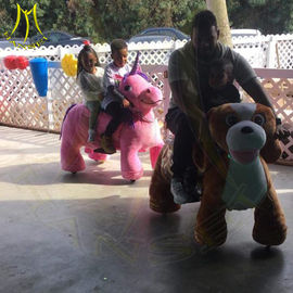 Hansel electronic game machine walking motorized plush riding animals proveedor