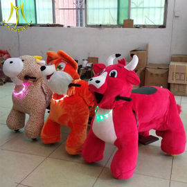 Hansel  amusement park electric walking coin operated kiddie ride on animals proveedor