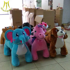 Hansel amusement park children walking stuffed animals coin operated ride on toys proveedor