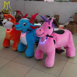 Hansel amusement park children walking stuffed animals coin operated ride on toys proveedor