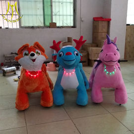 Hansel amusement park children walking stuffed animals coin operated ride on toys proveedor