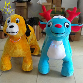 Hansel amusement park coin operated plush electrical animal toy car proveedor