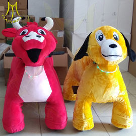Hansel amusement park walking coin operated plush mountable animal rides proveedor