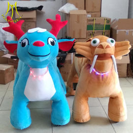 Hansel amusement park games children electric stuffed walking animal rides proveedor