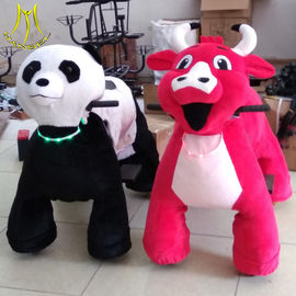 Hansel amusement park walking stuffed plush animal kids ride on unicorn toy proveedor